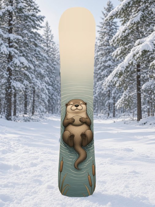 River Otter Spirit snowboard wrap, Mythic collection