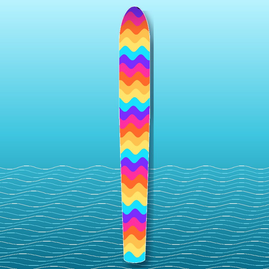 Heat Wave slalom ski wrap