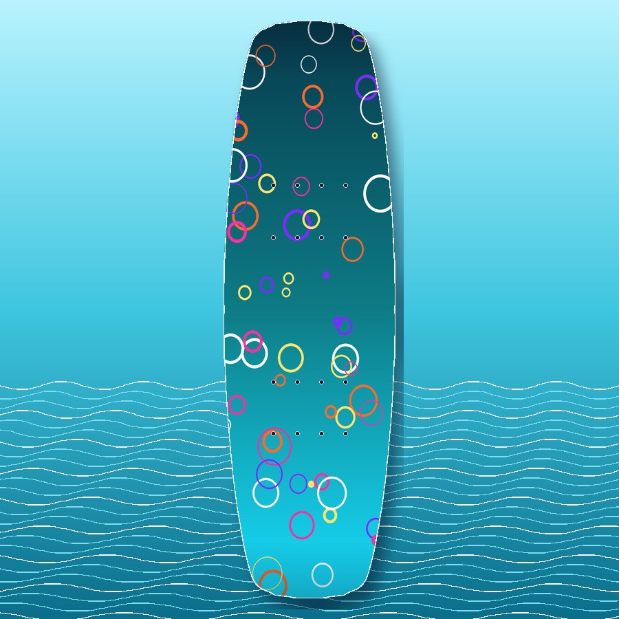 Tide Pool wakeboard wrap