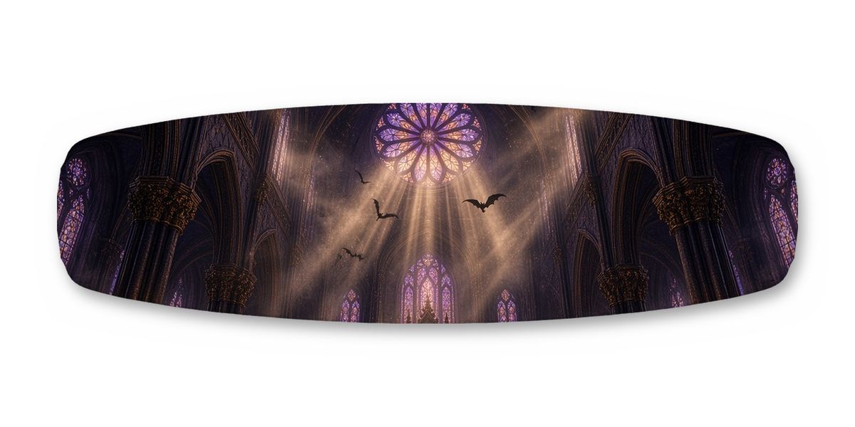 Cathedral Pipe Organ wakeboard, studio shot wrap, bottom side