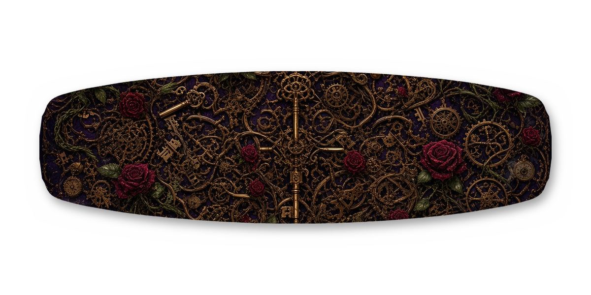 Clockwork Gear Rose wakeboard, studio shot wrap, bottom side