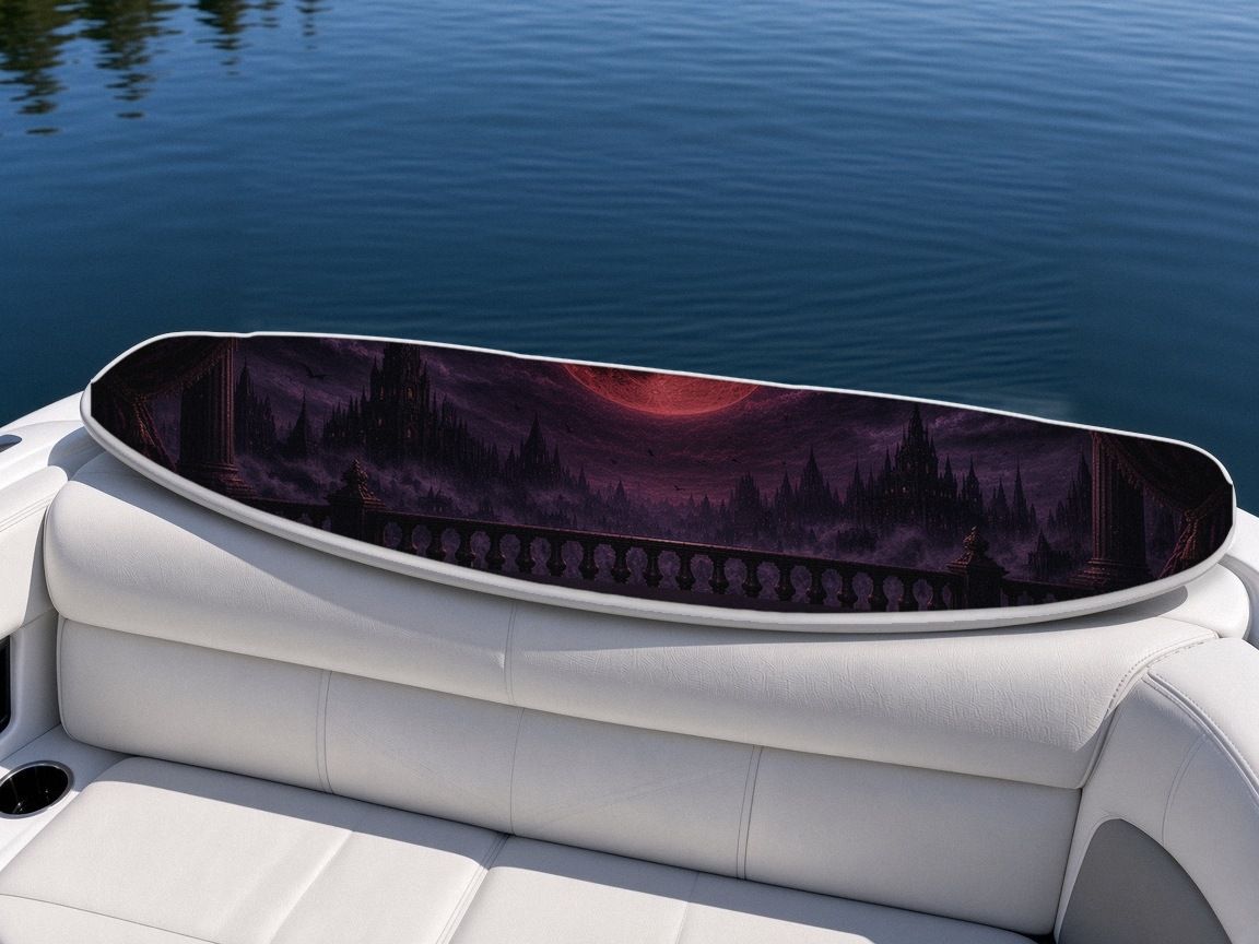 Count Balcony Snatched wakeboard, on the boat wrap, bottom side