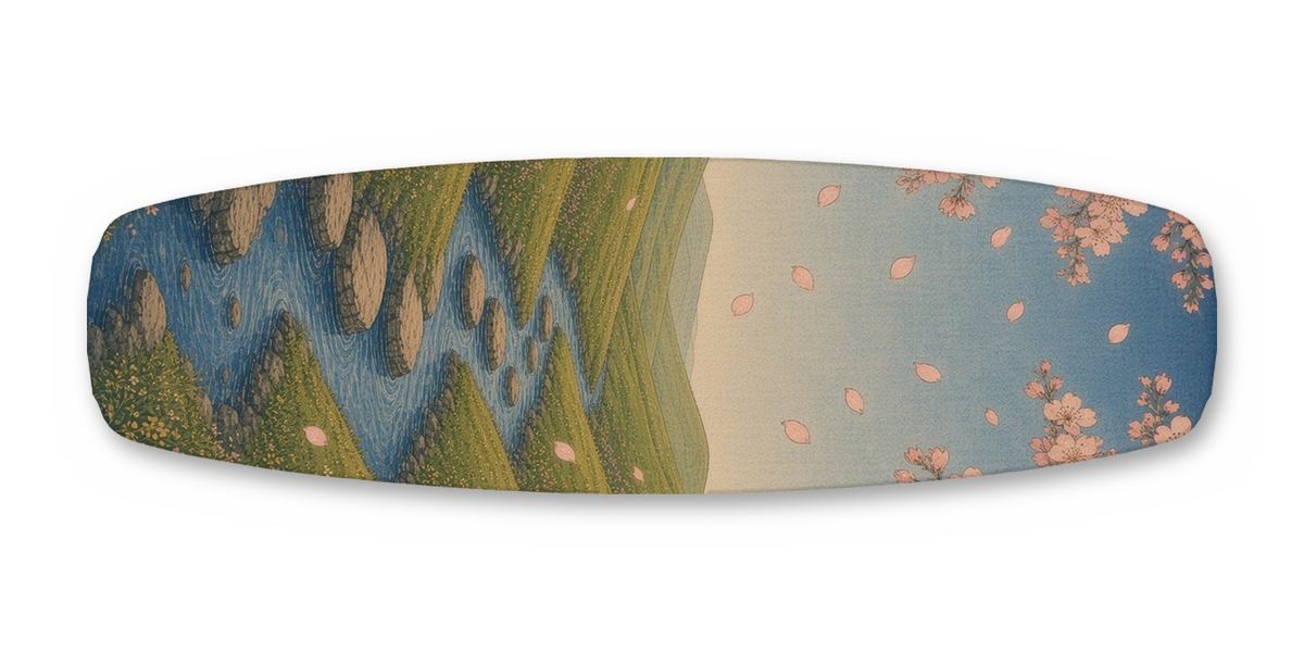 Daruma Koinobori Spring wakeboard, studio shot wrap, bottom side