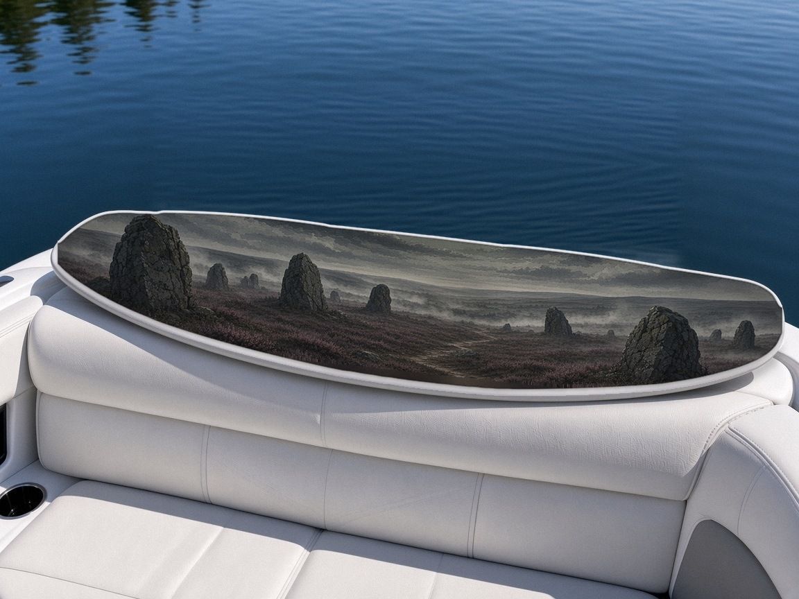 Moor Ruined Abbey wakeboard, on the boat wrap, bottom side