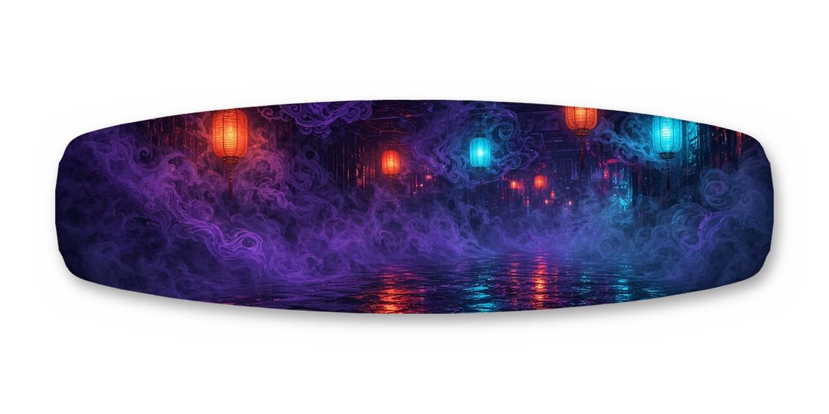 Ramen Shop Rain wakeboard, studio shot wrap, bottom side