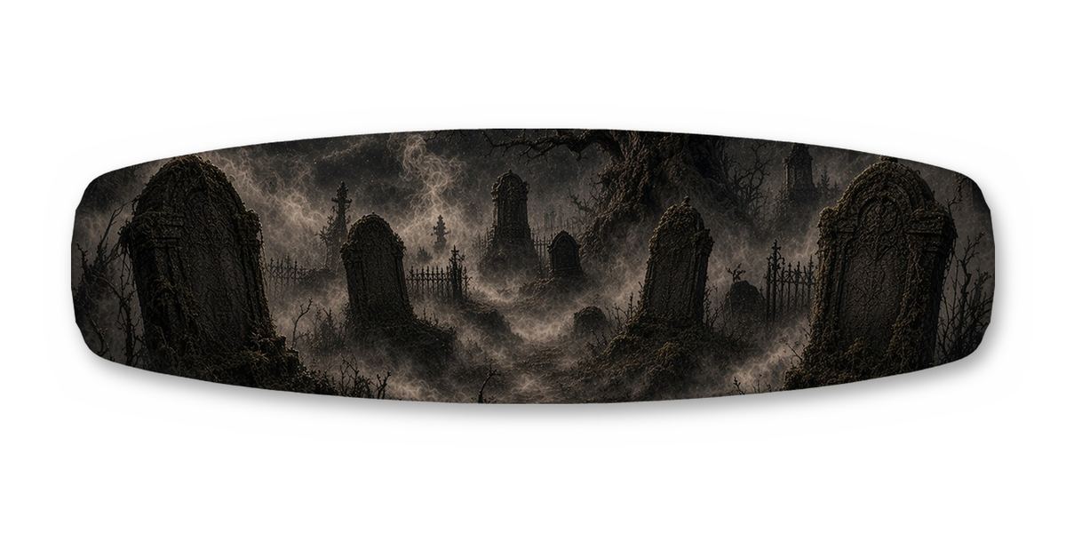 Raven Gravestone Valid wakeboard, studio shot wrap, bottom side