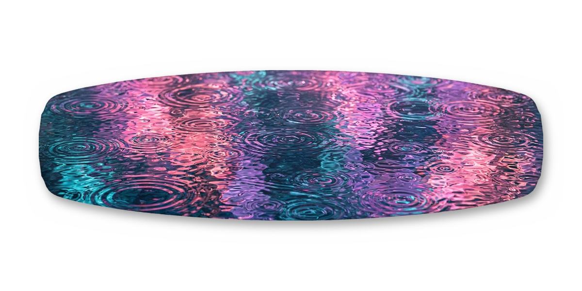 Robot Bus Stop Rain wakeboard, studio shot wrap, bottom side