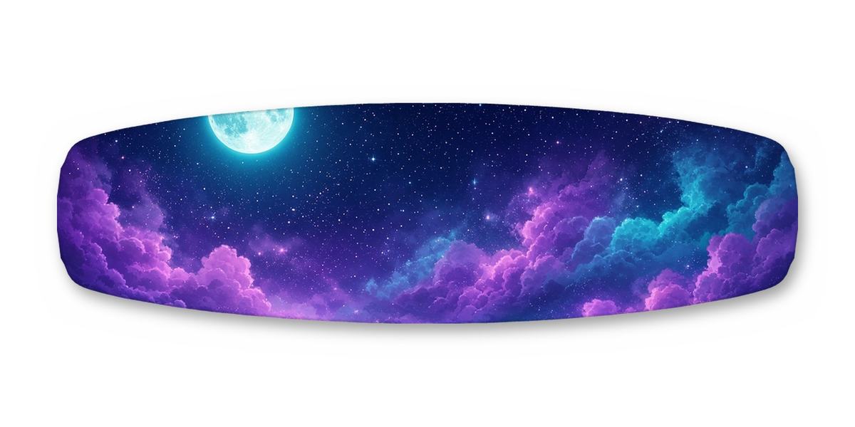 Robot Cat Moon Ledge wakeboard, studio shot wrap, bottom side