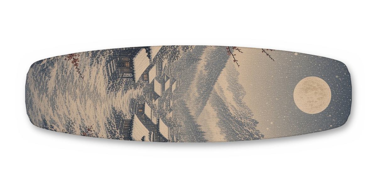Ronin Snow Umbrella wakeboard, studio shot wrap, bottom side
