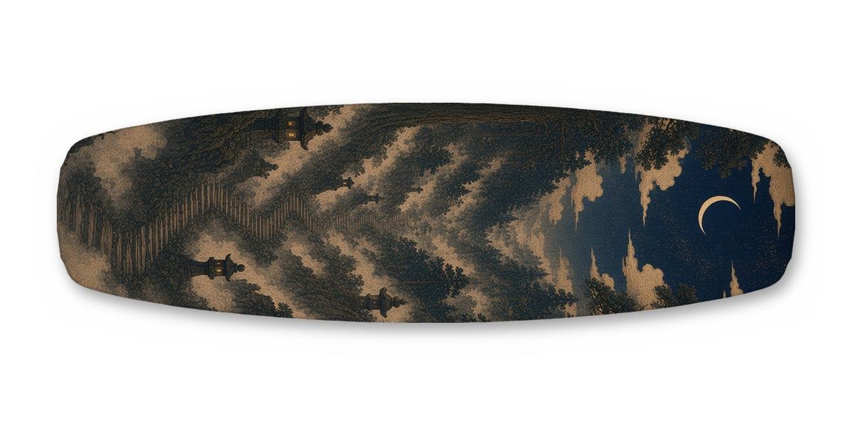 Tengu Cedar Peak wakeboard, studio shot wrap, bottom side