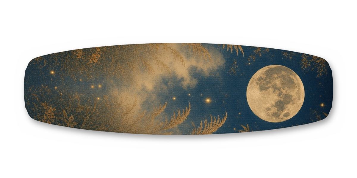 Tiger Bamboo Moonlight wakeboard, studio shot wrap, bottom side