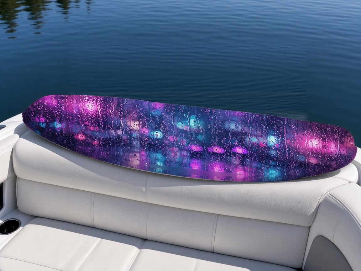 Umbrella Crossing Rain wakeboard, on the boat wrap, bottom side