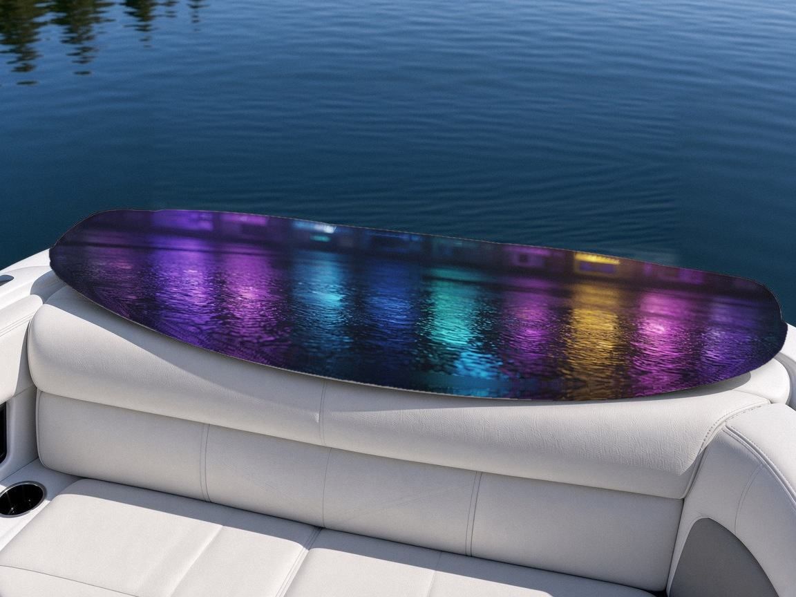Vending Alley Umbrella wakeboard, on the boat wrap, bottom side