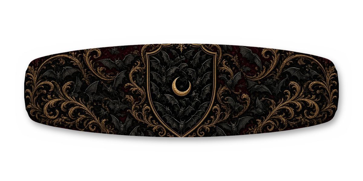Bat Swarm Crest wakeboard, studio shot wrap, top side