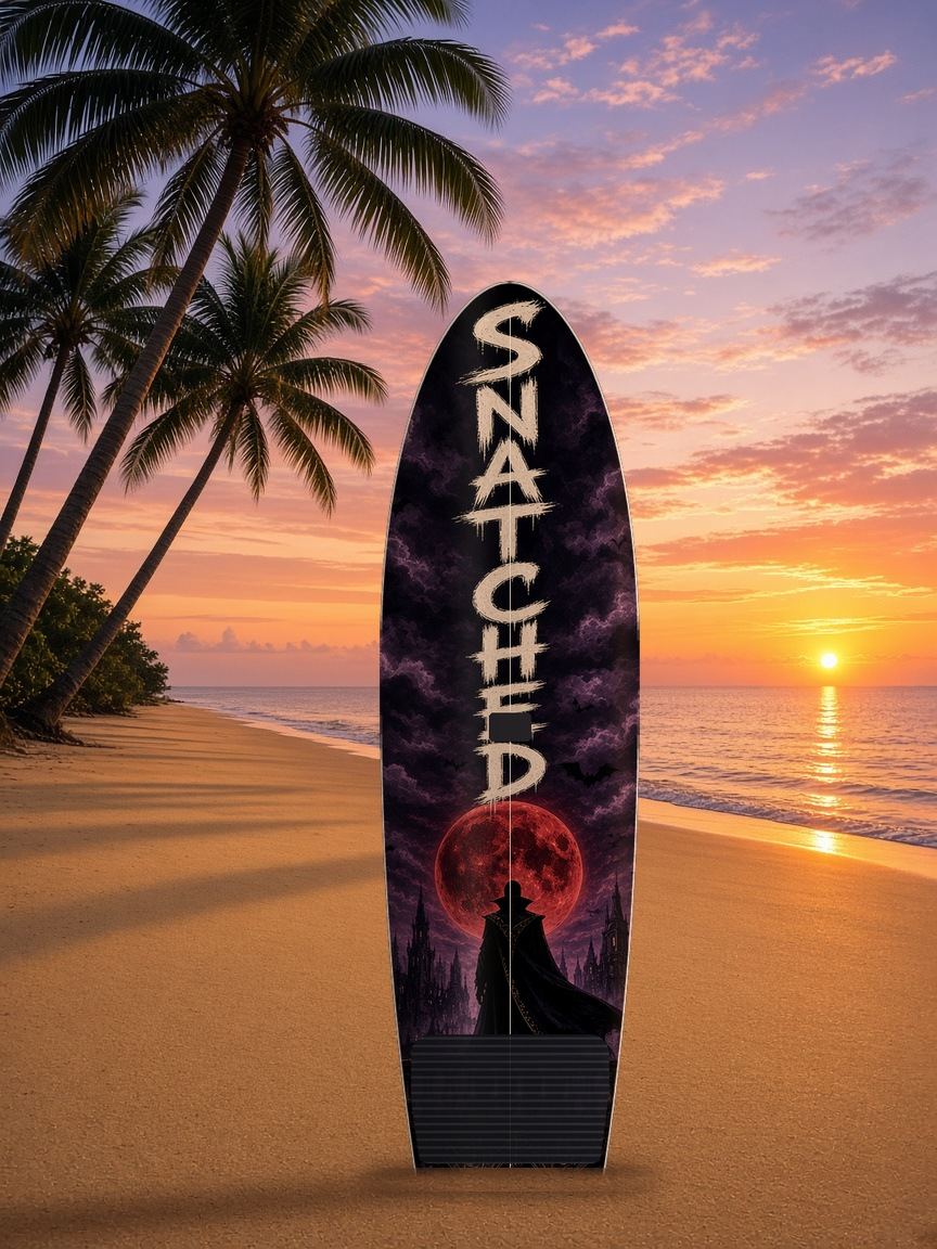 Count Balcony Snatched paddleboard wrap, top side