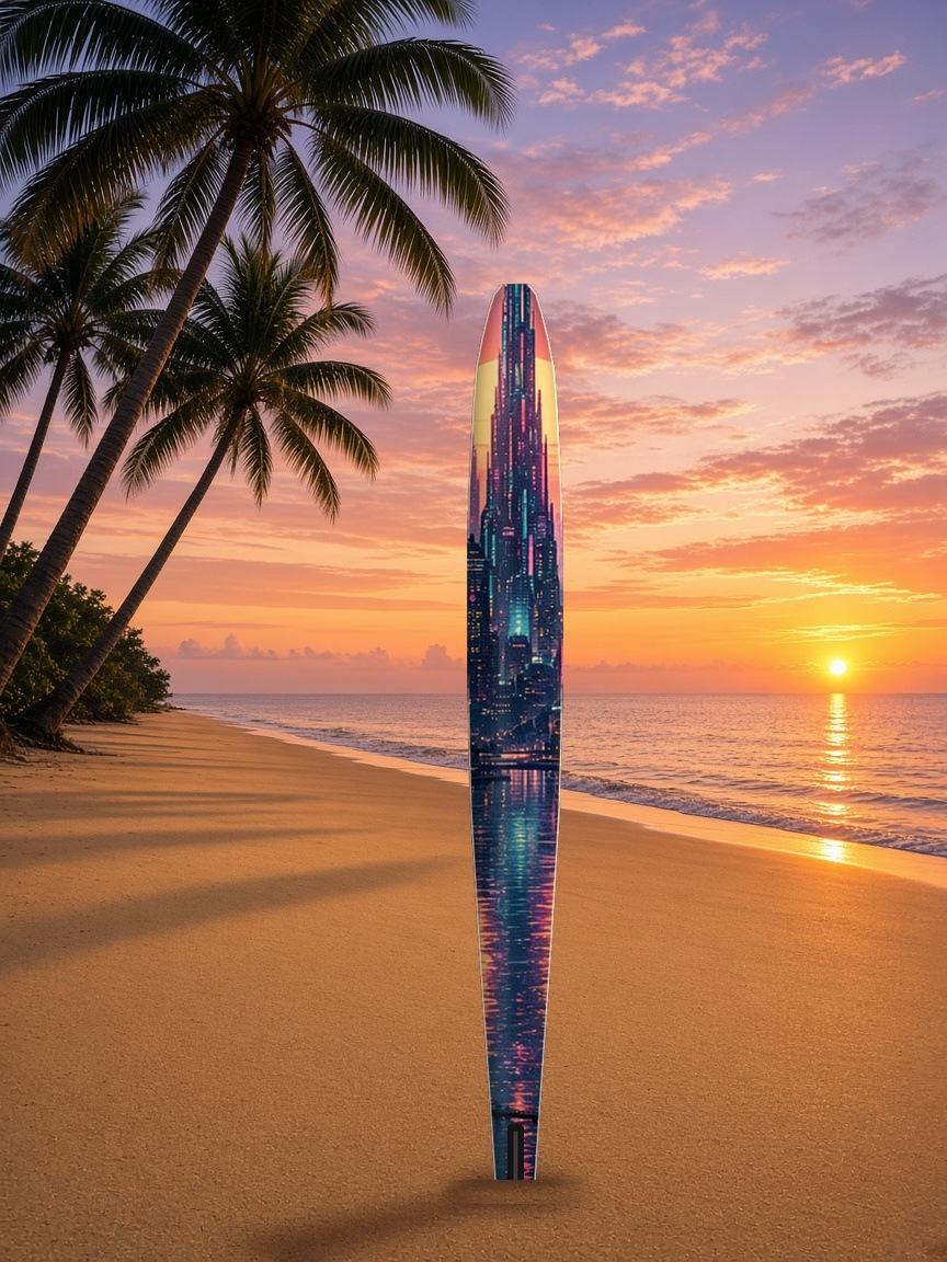 Skyline Dawn Bay slalom ski, top side